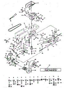 Drive parts for Craftsman Front-Engine Lawn Tractor 917254710 from AppliancePartsPros.com