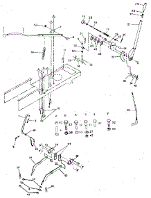 Lift Adjustment parts for Craftsman Front-Engine Lawn Tractor 917254720 from AppliancePartsPros.com