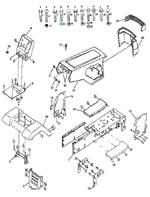 Chassis And Enclosures parts for Craftsman Front-Engine Lawn Tractor 917254750 from AppliancePartsPros.com