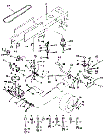 Drive parts for Craftsman Front-Engine Lawn Tractor 917254750 from AppliancePartsPros.com