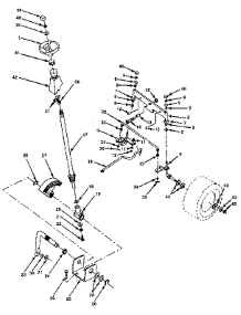 Steering Assembly parts for Craftsman Front-Engine Lawn Tractor 917254750 from AppliancePartsPros.com