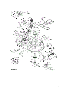 Mower Deck parts for Craftsman Front-Engine Lawn Tractor 917254770 from AppliancePartsPros.com