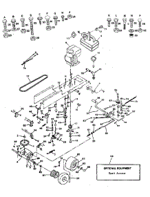 Drive parts for Craftsman Front-Engine Lawn Tractor 917254780 from AppliancePartsPros.com