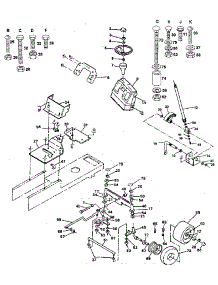 Steering Assembly parts for Craftsman Front-Engine Lawn Tractor 917254780 from AppliancePartsPros.com