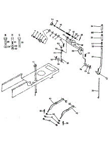 Lift Adjustment parts for Craftsman Front-Engine Lawn Tractor 917254780 from AppliancePartsPros.com