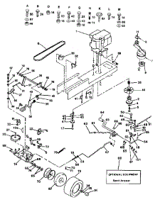 Drive parts for Craftsman Front-Engine Lawn Tractor 917254791 from AppliancePartsPros.com