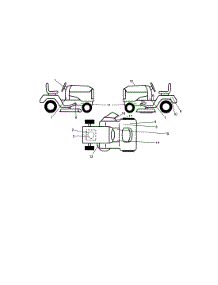 Decals parts for Craftsman Front-Engine Lawn Tractor 917254800 from AppliancePartsPros.com