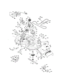 Mower Deck parts for Craftsman Front-Engine Lawn Tractor 917254801 from AppliancePartsPros.com