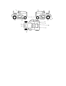 Decals parts for Craftsman Front-Engine Lawn Tractor 917254801 from AppliancePartsPros.com