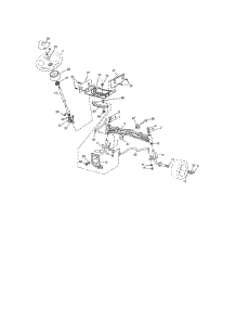 Steering parts for Craftsman Front-Engine Lawn Tractor 917254810 from AppliancePartsPros.com