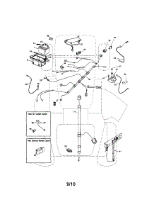 Electrical parts for Craftsman Front-Engine Lawn Tractor 917254831 from AppliancePartsPros.com