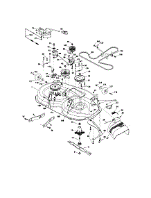 Mower Deck parts for Craftsman Front-Engine Lawn Tractor 917254831 from AppliancePartsPros.com