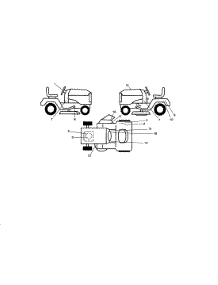Decals parts for Craftsman Front-Engine Lawn Tractor 917254831 from AppliancePartsPros.com