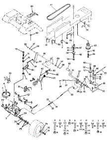Drive parts for Craftsman Front-Engine Lawn Tractor 917254850 from AppliancePartsPros.com