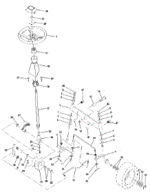 Steering Assembly parts for Craftsman Front-Engine Lawn Tractor 917254850 from AppliancePartsPros.com