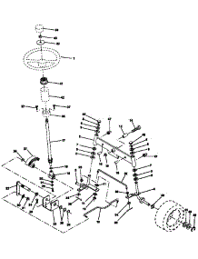 Steering Assembly parts for Craftsman Front-Engine Lawn Tractor 917254851 from AppliancePartsPros.com