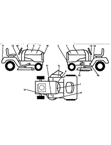 Decals parts for Craftsman Front-Engine Lawn Tractor 917254851 from AppliancePartsPros.com