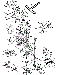Mower Deck parts for Craftsman Front-Engine Lawn Tractor 917254851 from AppliancePartsPros.com