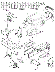 Chassis And Enclosures parts for Craftsman Front-Engine Lawn Tractor 917254860 from AppliancePartsPros.com
