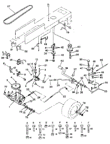 Drive parts for Craftsman Front-Engine Lawn Tractor 917254860 from AppliancePartsPros.com