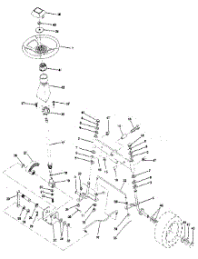 Steering Assembly parts for Craftsman Front-Engine Lawn Tractor 917254860 from AppliancePartsPros.com