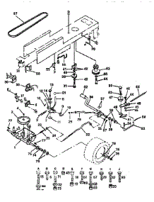 Drive parts for Craftsman Front-Engine Lawn Tractor 917254861 from AppliancePartsPros.com