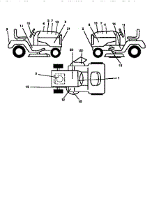 Decals parts for Craftsman Front-Engine Lawn Tractor 917254861 from AppliancePartsPros.com