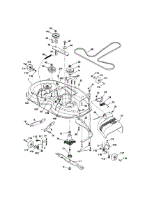 Mower Deck parts for Craftsman Front-Engine Lawn Tractor 917254870 from AppliancePartsPros.com