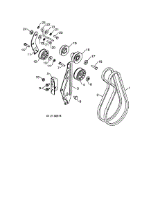 Impeller & Traction Belts parts for Craftsman Gas Snowblower 917254880 from AppliancePartsPros.com