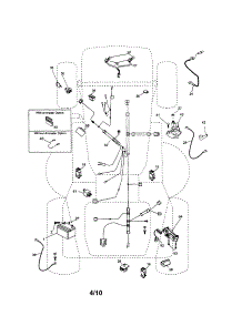 Electrical parts for Craftsman Front-Engine Lawn Tractor 917254890 from AppliancePartsPros.com
