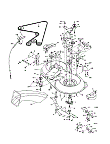 Mower parts for Craftsman Front-Engine Lawn Tractor 917254890 from AppliancePartsPros.com