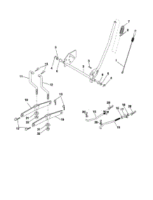 Mower Lift parts for Craftsman Front-Engine Lawn Tractor 917254890 from AppliancePartsPros.com