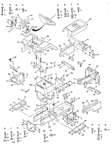 Chassis parts for Craftsman Front-Engine Lawn Tractor 917254940 from AppliancePartsPros.com