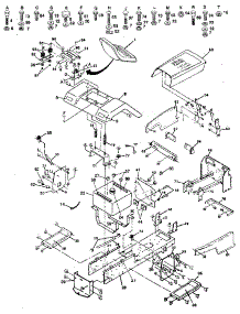 Chassis parts for Craftsman Front-Engine Lawn Tractor 917254941 from AppliancePartsPros.com