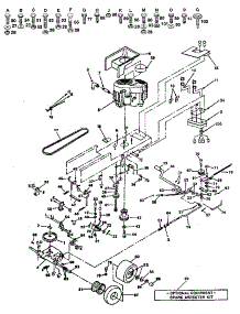 Drive parts for Craftsman Front-Engine Lawn Tractor 917254941 from AppliancePartsPros.com