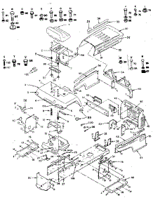 Chassis And Enclosures parts for Craftsman Front-Engine Lawn Tractor 917254950 from AppliancePartsPros.com