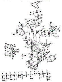 Mower parts for Craftsman Front-Engine Lawn Tractor 917254960 from AppliancePartsPros.com
