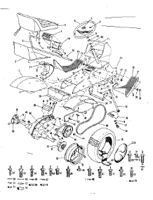 Steering Assembly parts for Craftsman Front-Engine Lawn Tractor 91725510A from AppliancePartsPros.com