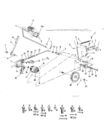 Idler And Braking Assembly parts for Craftsman Front-Engine Lawn Tractor 91725510B from AppliancePartsPros.com