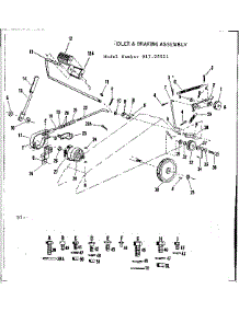 Idler & Braking Assembly parts for Craftsman Front-Engine Lawn Tractor 91725511 from AppliancePartsPros.com