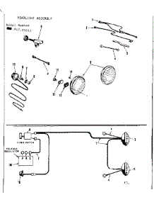 Headlight Assembly parts for Craftsman Front-Engine Lawn Tractor 91725511 from AppliancePartsPros.com