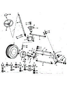 Steering & Front Axle parts for Craftsman Front-Engine Lawn Tractor 917255120 from AppliancePartsPros.com
