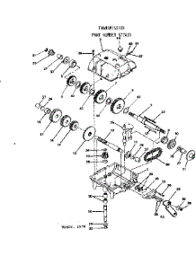 Transmission parts for Craftsman Front-Engine Lawn Tractor 917255121 from AppliancePartsPros.com