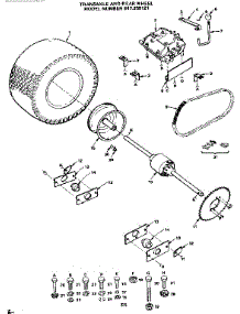 36 Lawn Tractor / Transaxle And Rear Wheel parts for Craftsman Front-Engine Lawn Tractor 917255121 from AppliancePartsPros.com