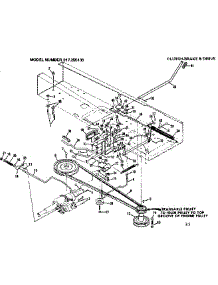 Clutch-Brake & Drive parts for Craftsman Front-Engine Lawn Tractor 917255130 from AppliancePartsPros.com
