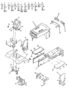 Chassis And Enclosures parts for Craftsman Front-Engine Lawn Tractor 917255160 from AppliancePartsPros.com