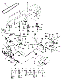 Drive parts for Craftsman Front-Engine Lawn Tractor 917255160 from AppliancePartsPros.com