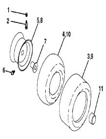 Wheels & Tires parts for Craftsman Front-Engine Lawn Tractor 917255160 from AppliancePartsPros.com