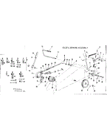 Idler & Braking Asm. parts for Craftsman Front-Engine Lawn Tractor 91725520-B from AppliancePartsPros.com