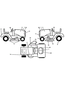 Decals parts for Craftsman Front-Engine Lawn Tractor 917255250 from AppliancePartsPros.com